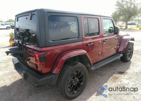 2021 Jeep Wrangler 4Xe Unlimited Sahara 4X4 из США, поврежденный, VIN 1C4JJXP66MW749537